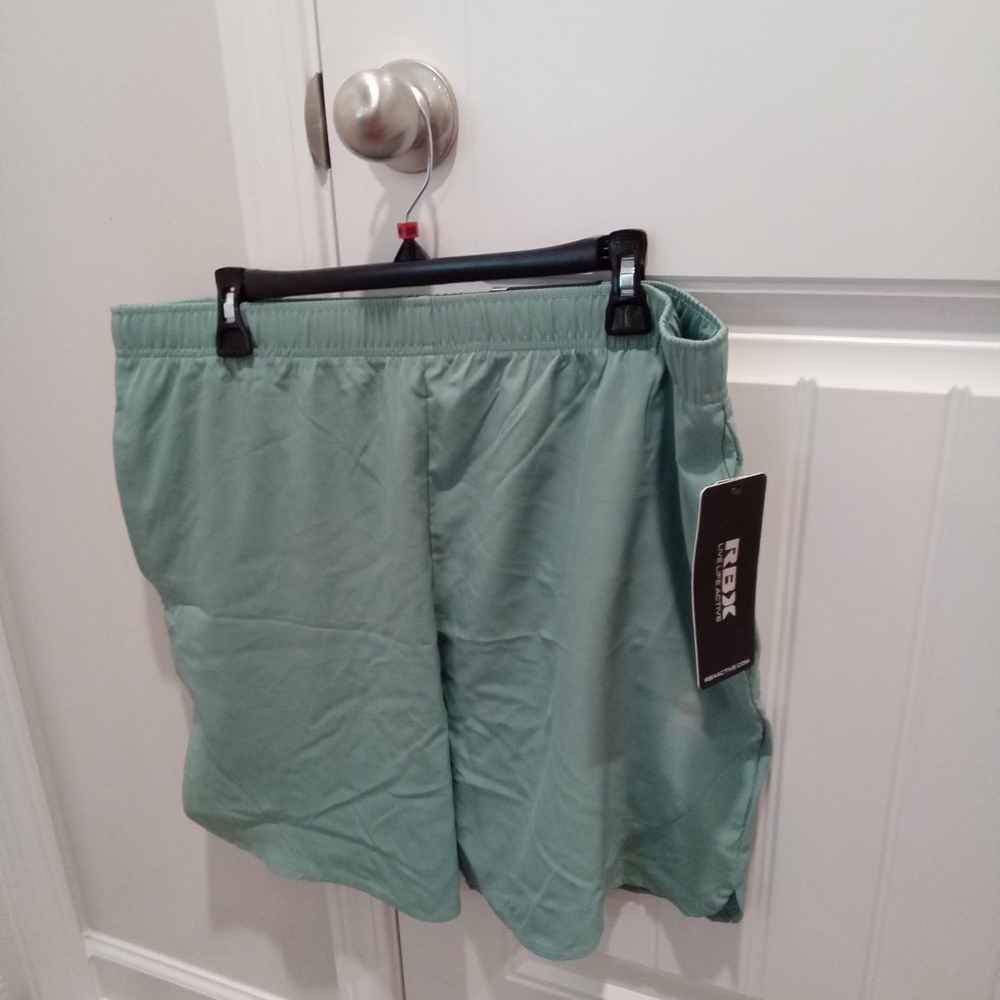 RBX LiveLifeActive Men's XL Performance Green Shorts NWT